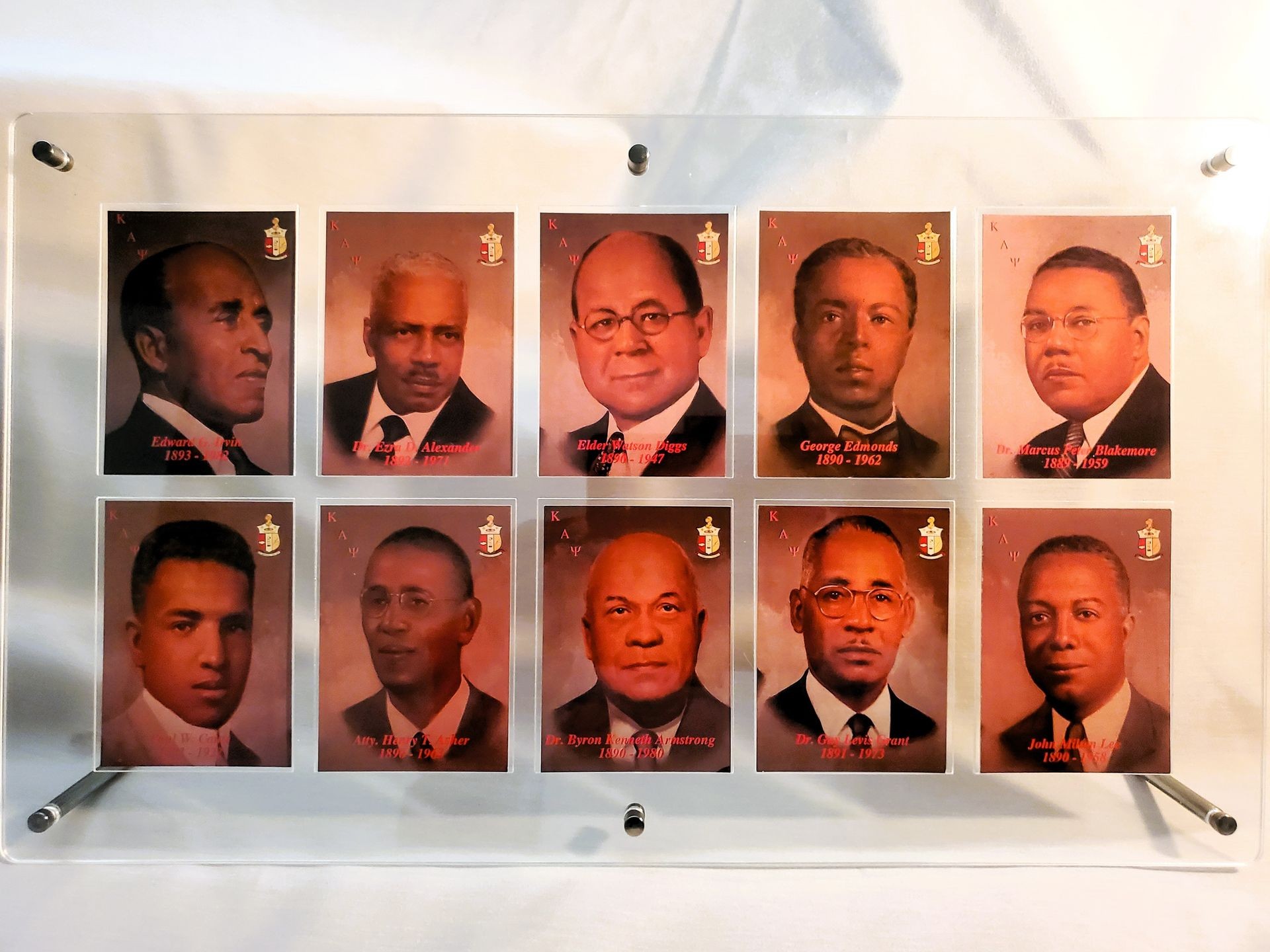 frame display kappa alpha psi founders series anniversary black fraternity men historical history